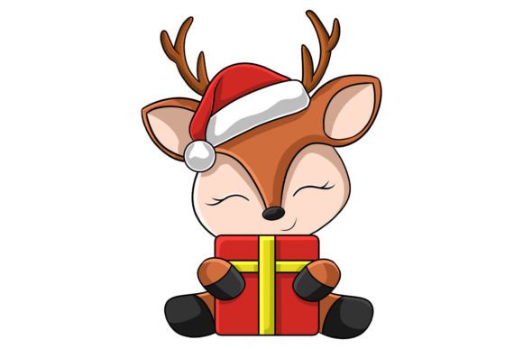 Christmas Character Deer Illustration: Graphics Review