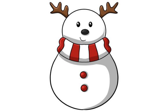 Christmas Character Snowman Illustration Graphics Review