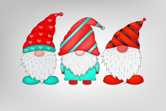 Christmas Cute 3 Gnome Vector Graphics Review