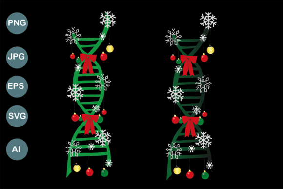 Christmas DNA Graphics: Festive Illustrations for Blogs