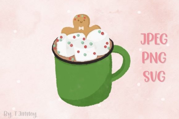 Christmas Drink Green Mug: Graphics & Illustrations Review
