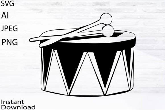 Christmas Drum Graphics & Illustrations Review