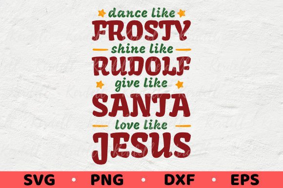 Christmas Frosty Rudolph Santa Jesus Graphics Review