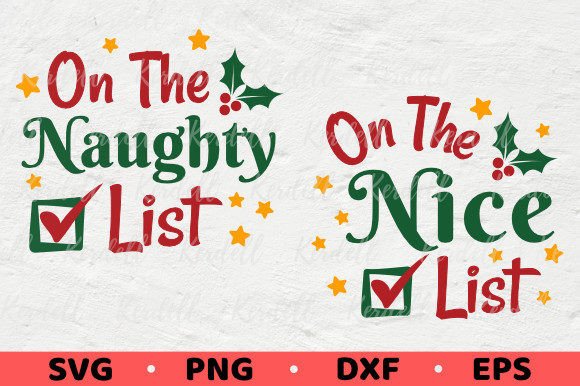 Christmas Naughty & Nice List Graphics Review