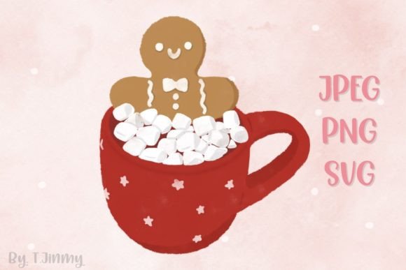 Christmas Red Mug with Marshmallow: A Stitcher’s Review
