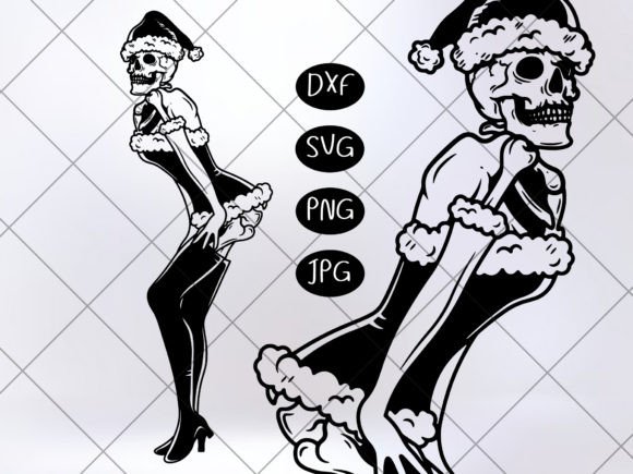 Christmas Santa Skeletons Svg: Graphics & Illustrations