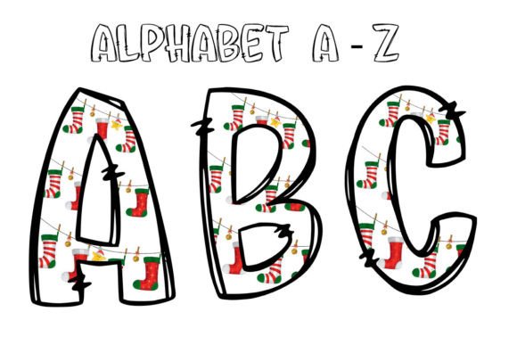 Christmas Sock Alphabet Graphics & Illustrations Review
