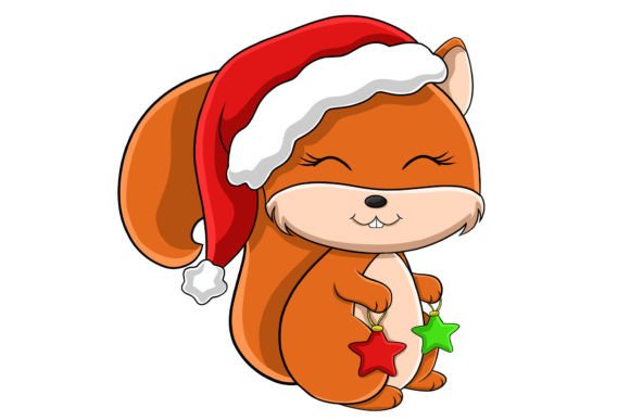 Christmas Squirrel Vector Illustration: Graphics Review