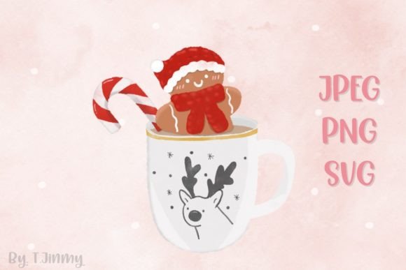 Christmas White Mug Graphics and Illustrations Review