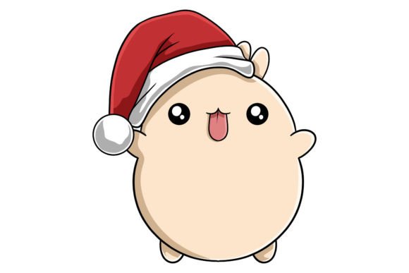 Cute Christmas Hamster Graphics & Illustrations