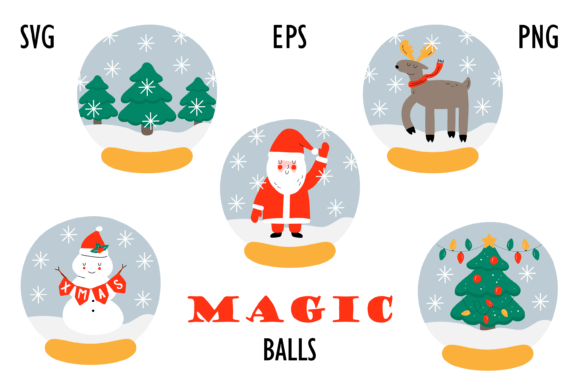 Magic Christmas Balls SVG: Graphics & Illustrations Review