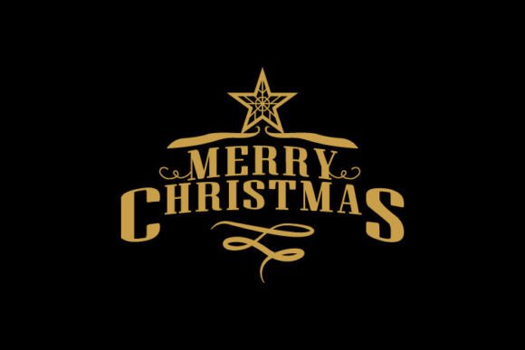Merry Christmas Typography Graphics & Illustrations Review